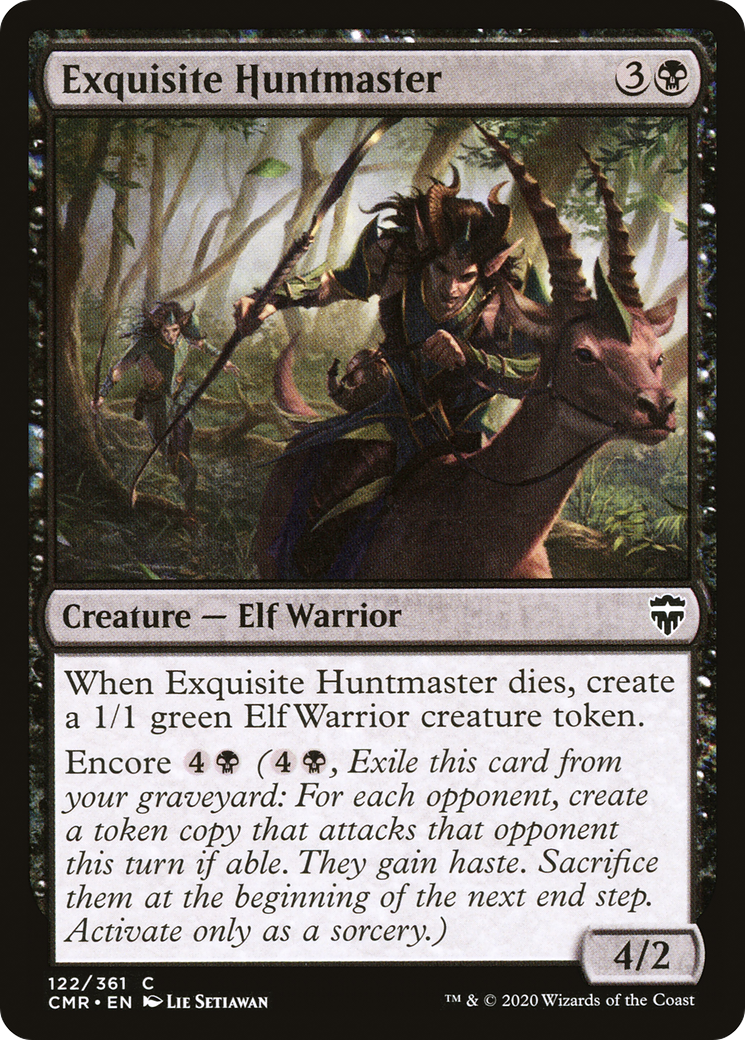 Exquisite Huntmaster (CMR-122) [Commander Legends] MTG Single Wizards of the Coast