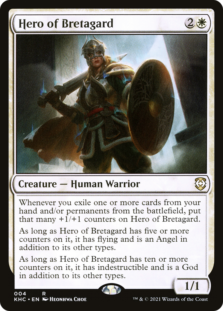 Hero of Bretagard (KHC-004) [Kaldheim Commander] MTG Single Wizards of the Coast