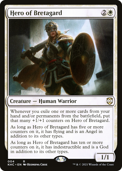 Hero of Bretagard (KHC-004) [Kaldheim Commander] MTG Single Wizards of the Coast