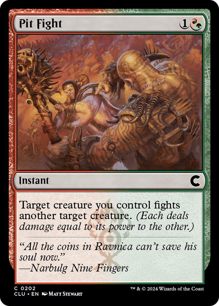 Pit Fight (CLU-202) [Ravnica: Clue Edition] MTG Single Wizards of the Coast