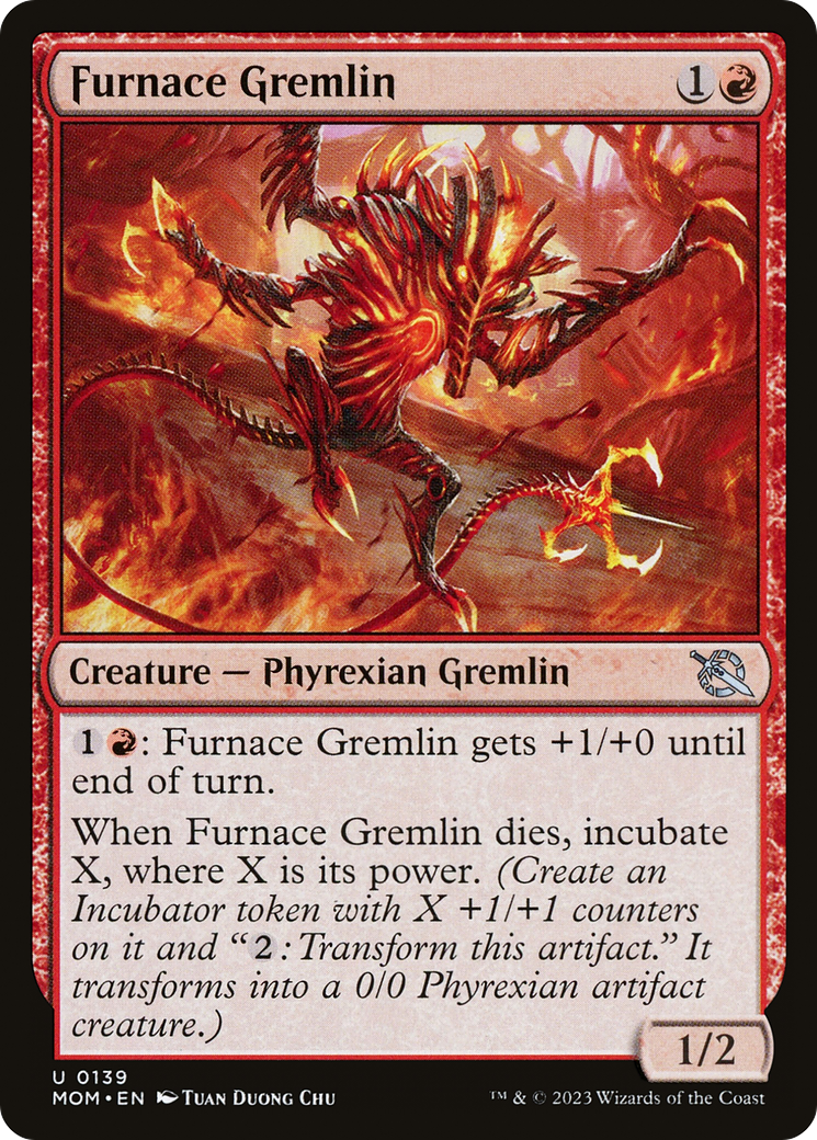 Furnace Gremlin (MOM-139) [March of the Machine] Foil MTG Single Wizards of the Coast