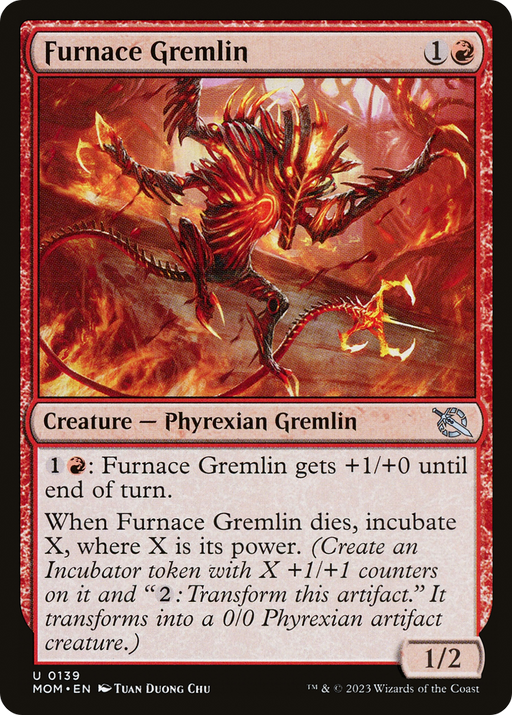 Furnace Gremlin (MOM-139) [March of the Machine] Foil MTG Single Wizards of the Coast