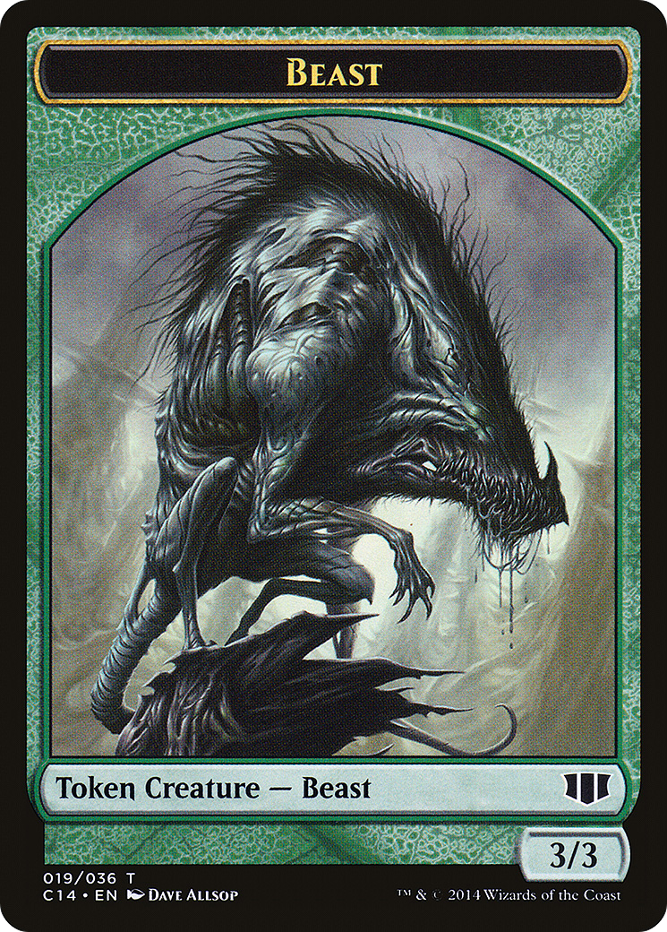 Beast (TC14-019) [Tokens] Commander 2014 Tokens MTG Single Wizards of the Coast