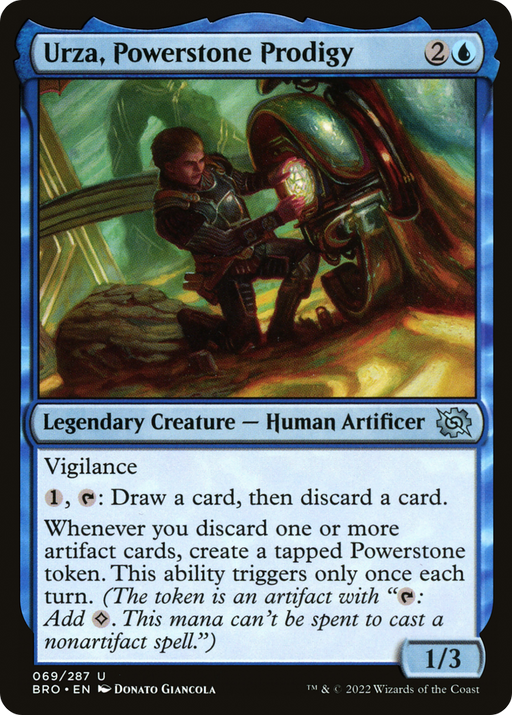 Urza, Powerstone Prodigy (BRO-069) [The Brothers' War] MTG Single Wizards of the Coast