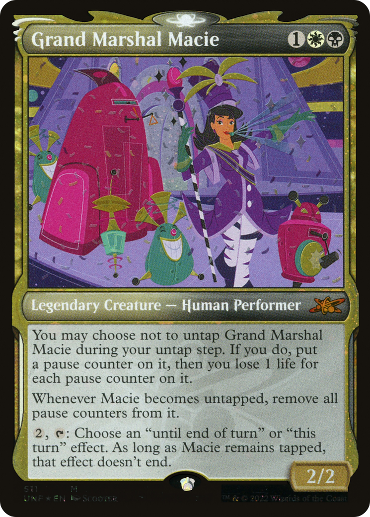 Grand Marshal Macie (Galaxy Foil) (UNF-511) [Unfinity] (Showcase) Foil MTG Single Wizards of the Coast