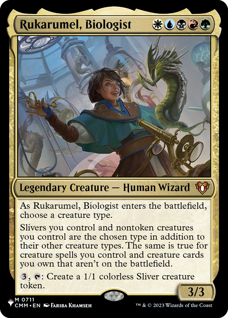 Rukarumel, Biologist (CMM) (LIST-711) [Mystery Booster] The List Reprints MTG Single Wizards of the Coast