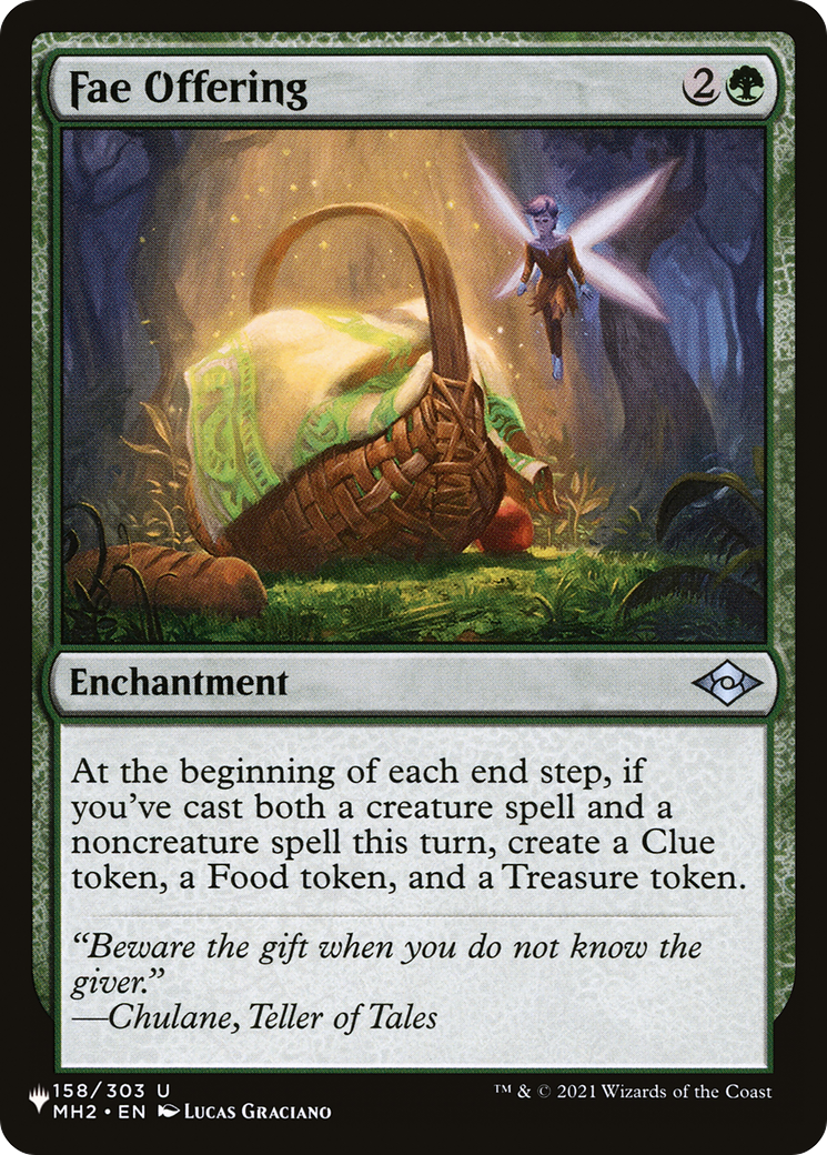 Fae Offering (LIST-158/303) [Mystery Booster] The List MTG Single Wizards of the Coast