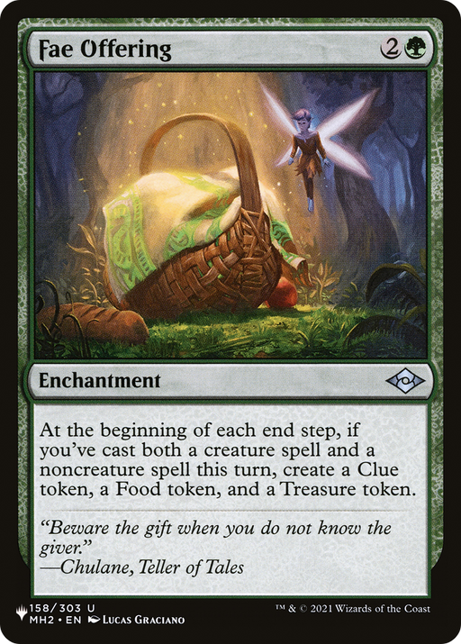 Fae Offering (LIST-158/303) [Mystery Booster] The List MTG Single Wizards of the Coast