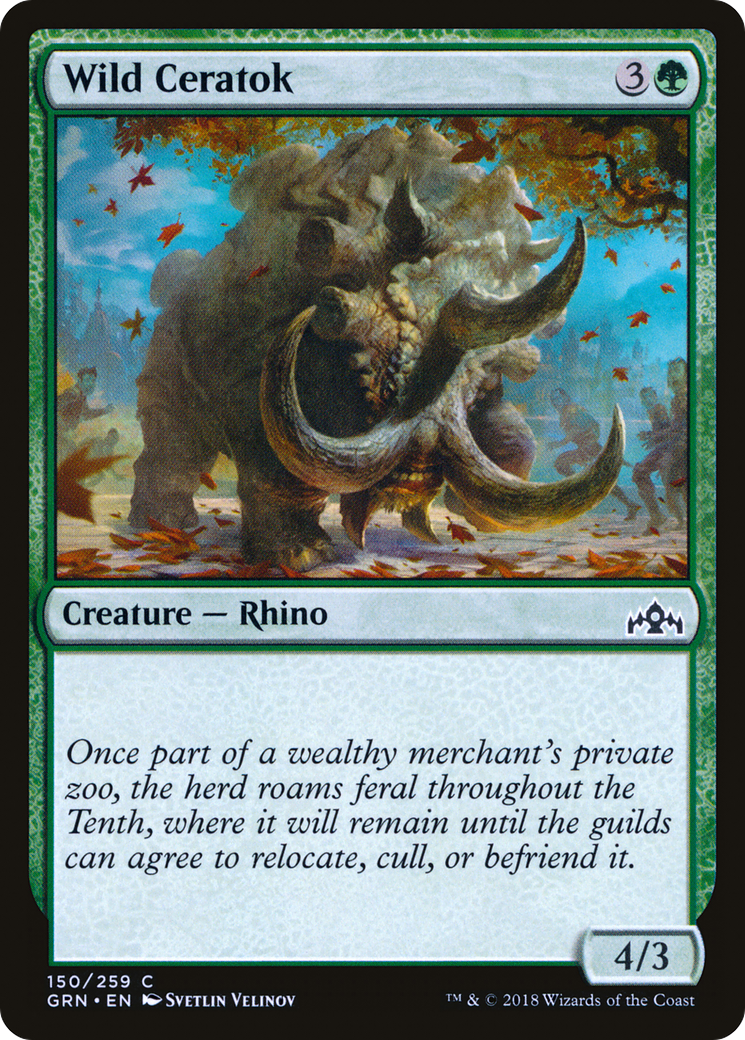 Wild Ceratok (GRN-150) [Guilds of Ravnica] MTG Single Wizards of the Coast
