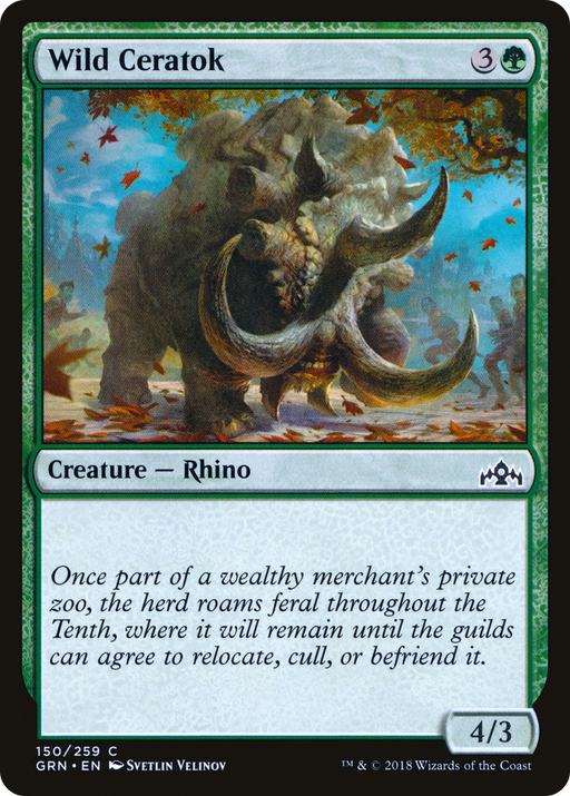 Wild Ceratok (GRN-150) [Guilds of Ravnica] MTG Single Wizards of the Coast