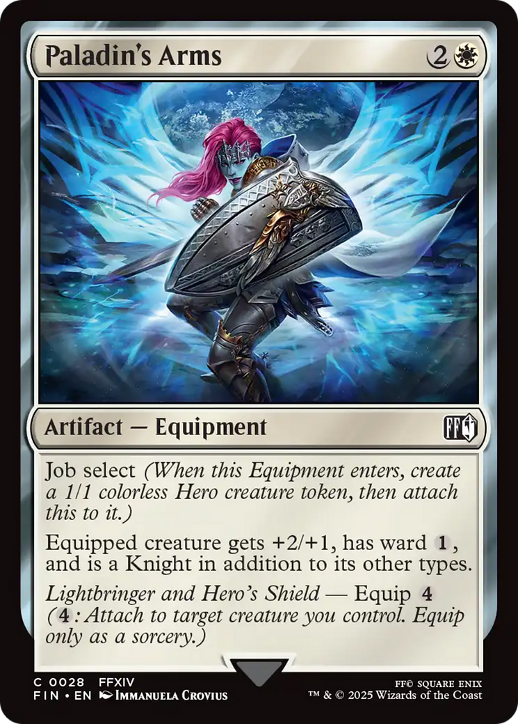 Paladin's Arms (FIN-028) [FINAL FANTASY] Foil MTG Single Wizards of the Coast