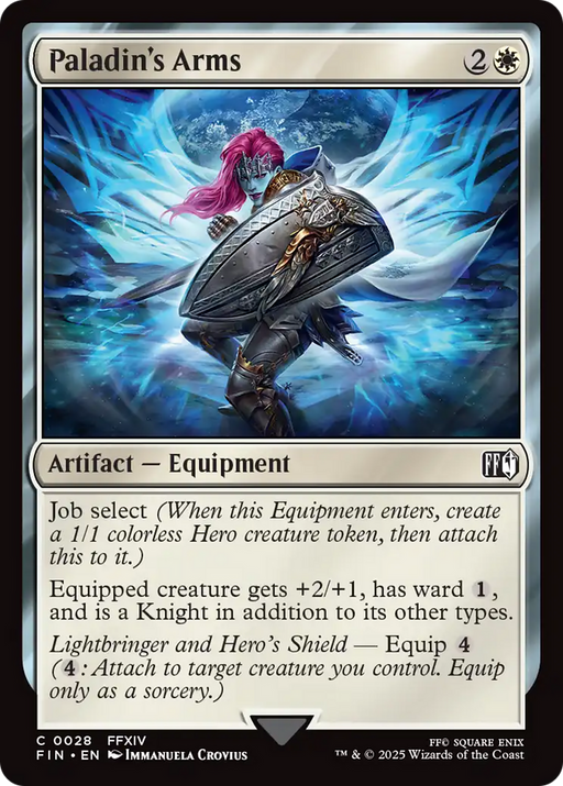 Paladin's Arms (FIN-028) [FINAL FANTASY] Foil MTG Single Wizards of the Coast