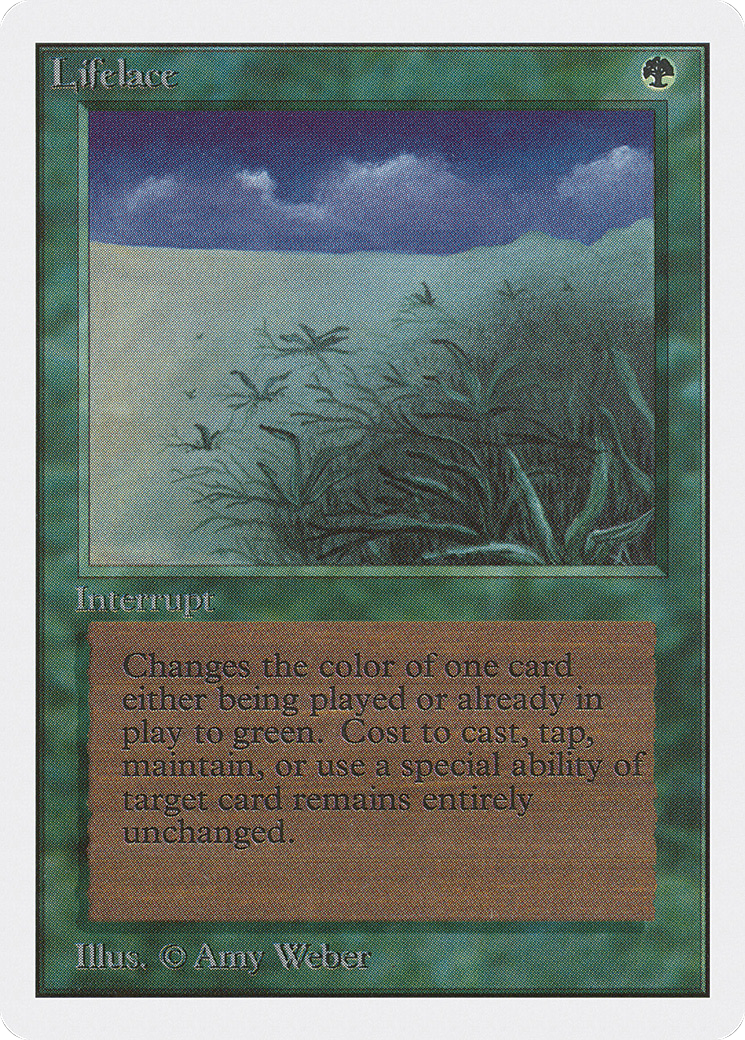 Lifelace (2ED-208) [Oldschool] Unlimited Edition MTG Single Wizards of the Coast