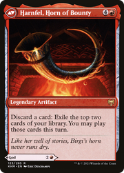 Birgi, God of Storytelling // Harnfel, Horn of Bounty (KHM-123) [Kaldheim] MTG Single Wizards of the Coast