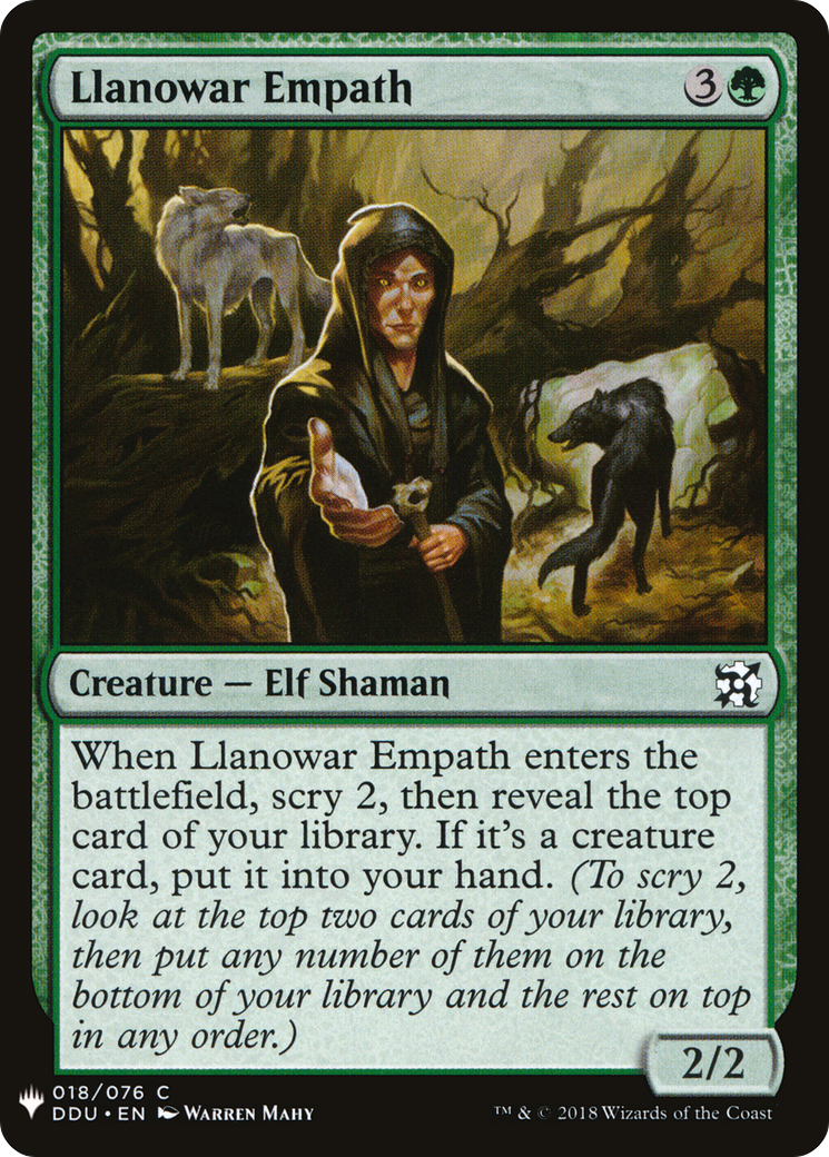 Llanowar Empath (LIST-DDU-18) [Mystery Booster] The List MTG Single Wizards of the Coast