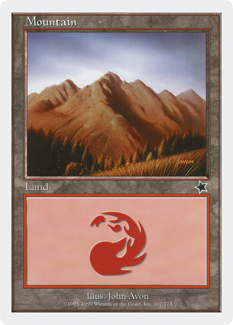 Mountain (S99-167) [Misc] Starter 1999 MTG Single Wizards of the Coast