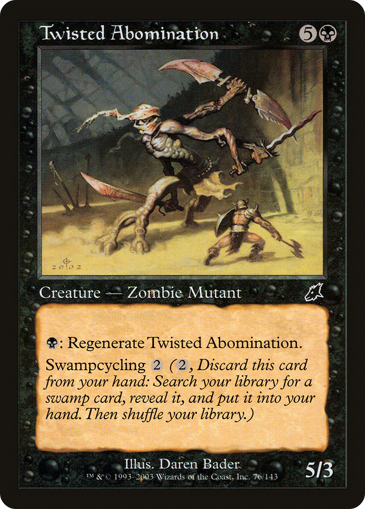 Twisted Abomination (SCG-076) [Scourge] Foil MTG Single Wizards of the Coast