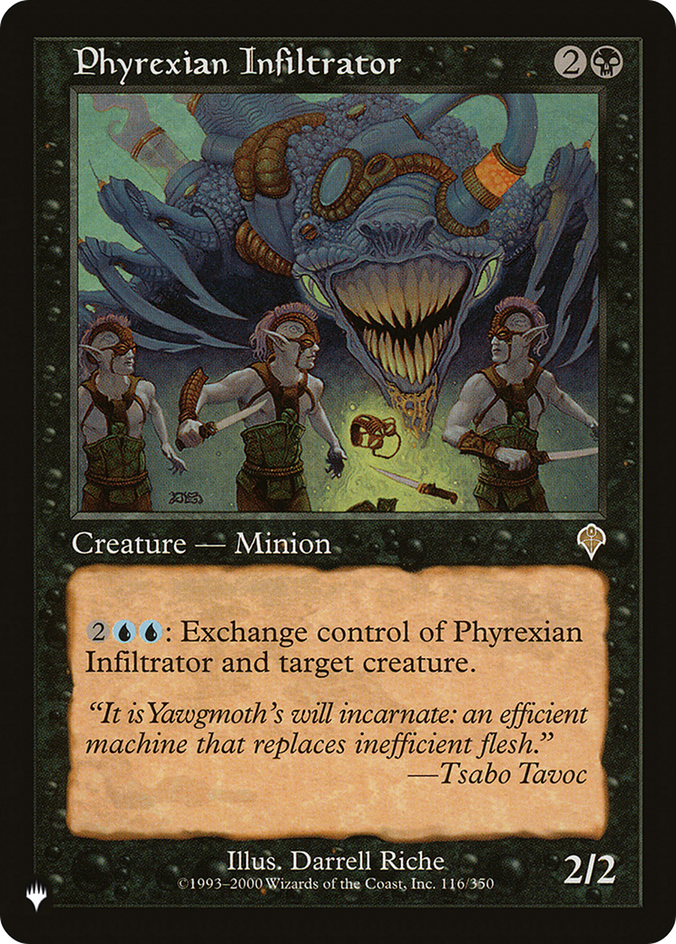 Phyrexian Infiltrator (LIST-INV-116) [Mystery Booster] The List MTG Single Wizards of the Coast