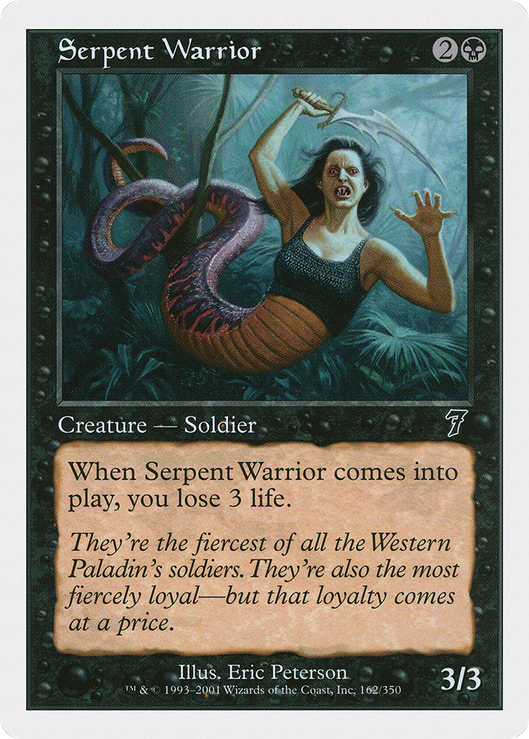 Serpent Warrior (7ED-162) [7th Edition] MTG Single Wizards of the Coast