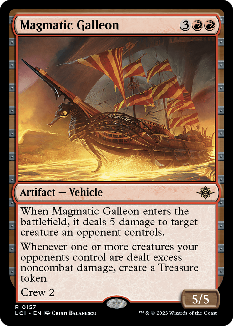 Magmatic Galleon (LCI-157) [The Lost Caverns of Ixalan] Foil MTG Single Wizards of the Coast