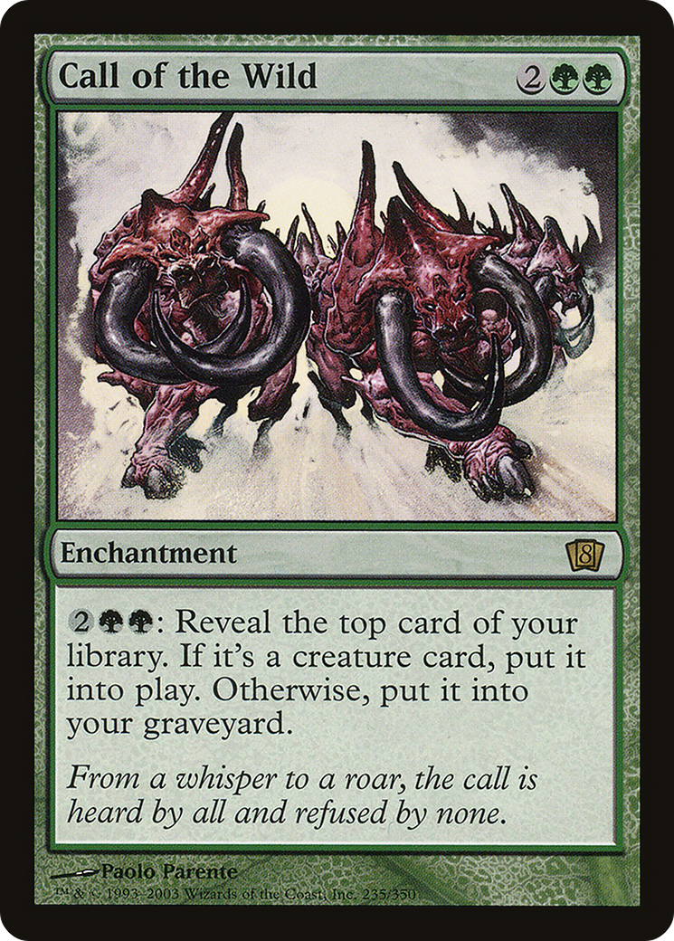 Call of the Wild (8ED-235) [8th Edition] Foil MTG Single Wizards of the Coast