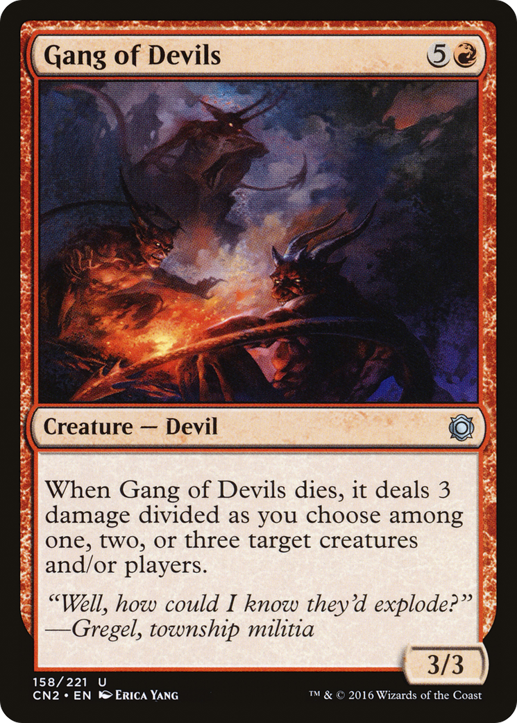 Gang of Devils (CN2-158) [Conspiracy: Take the Crown] Foil MTG Single Wizards of the Coast