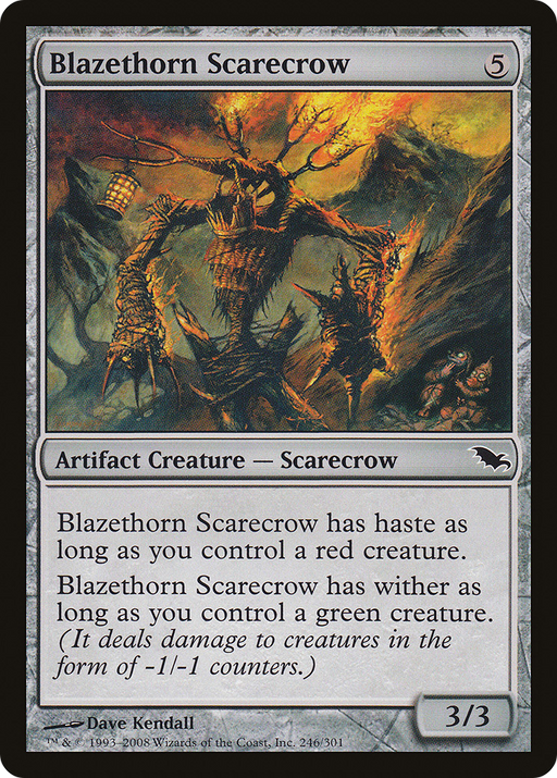 Blazethorn Scarecrow (SHM-246) [Shadowmoor] MTG Single Wizards of the Coast