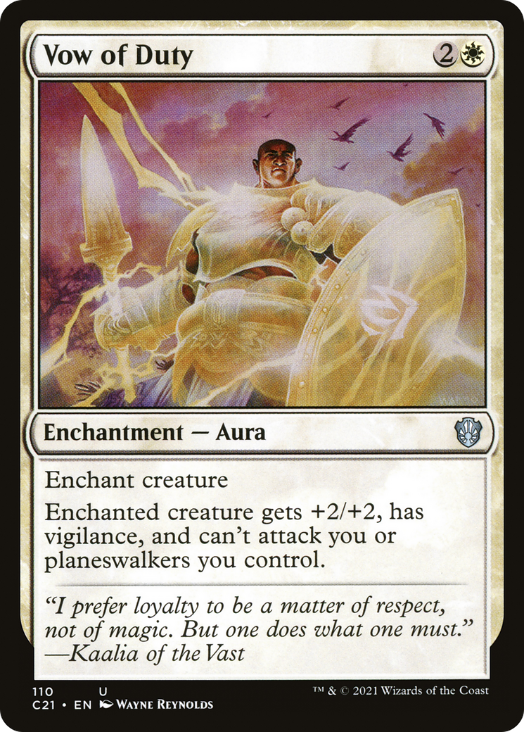 Vow of Duty (C21-110) [Commander 2021] MTG Single Wizards of the Coast