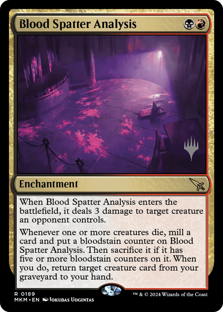 Blood Spatter Analysis (PPMKM-189) [Murders at Karlov Manor Promos] Foil MTG Single Wizards of the Coast
