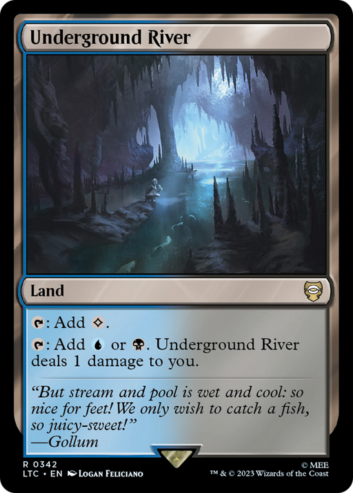 Underground River (LTC-342) [Tales of Middle-earth Commander] MTG Single Wizards of the Coast