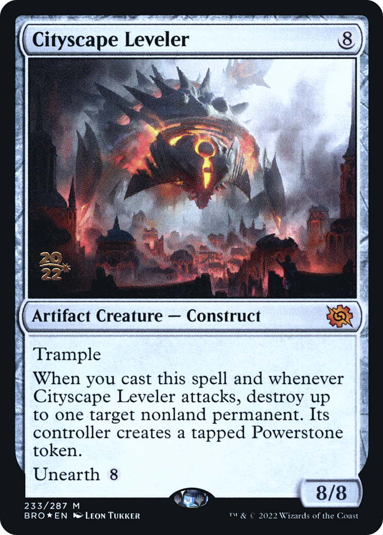 Cityscape Leveler (PRE-233) [The Brothers' War Promos] Foil MTG Single Wizards of the Coast