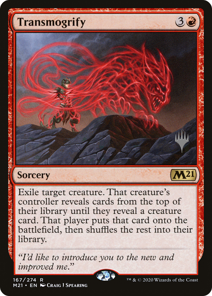 Transmogrify (PPM21-167P) [Core Set 2021 Promos] Foil MTG Single Wizards of the Coast