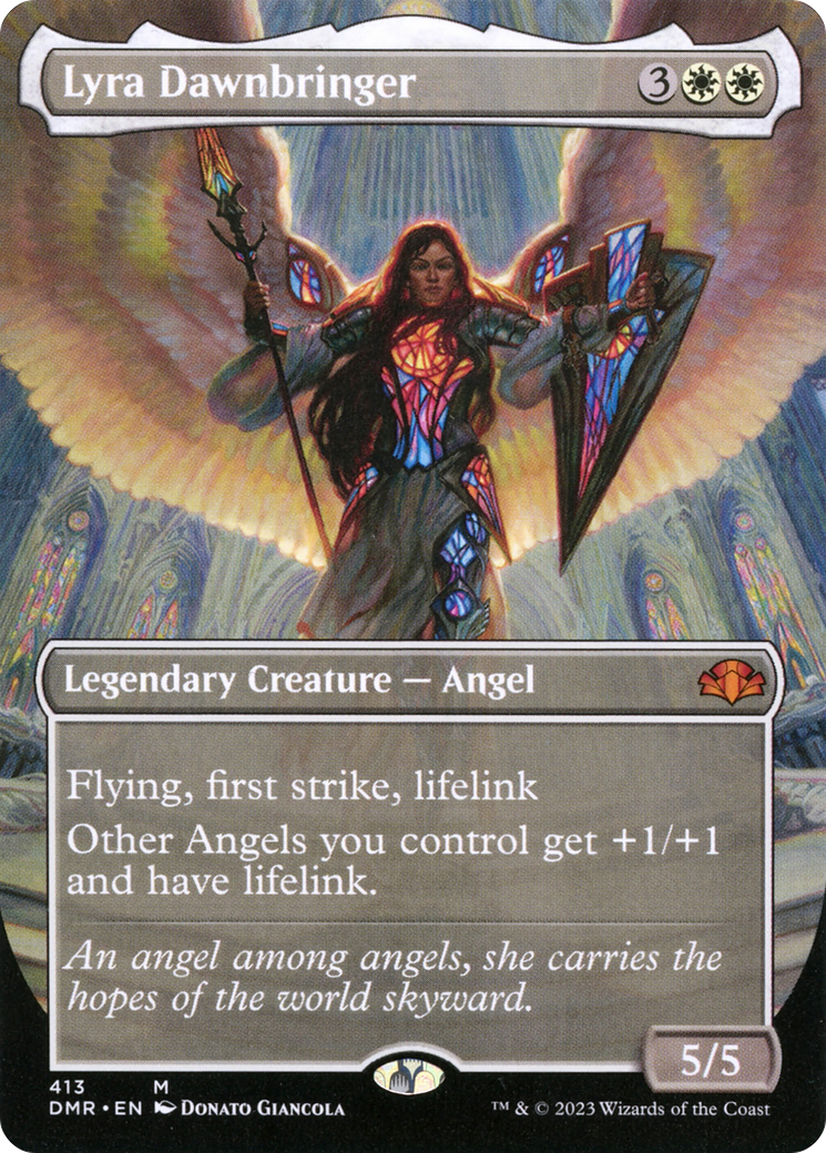 Lyra Dawnbringer (DMR-413) [Dominaria Remastered] (Borderless) Foil MTG Single Wizards of the Coast