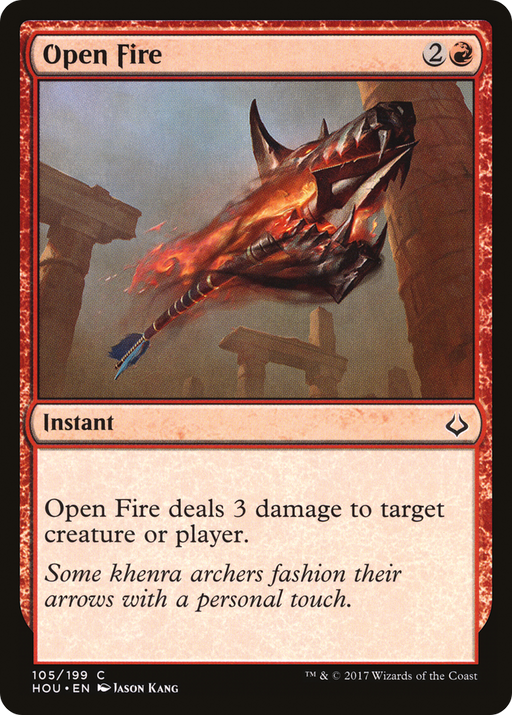 Open Fire (HOU-105) [Hour of Devastation] MTG Single Wizards of the Coast