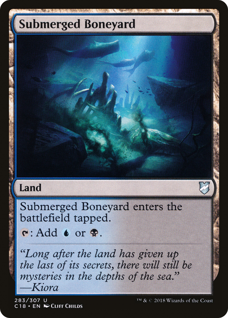 Submerged Boneyard (C18-283) [Commander 2018] MTG Single Wizards of the Coast