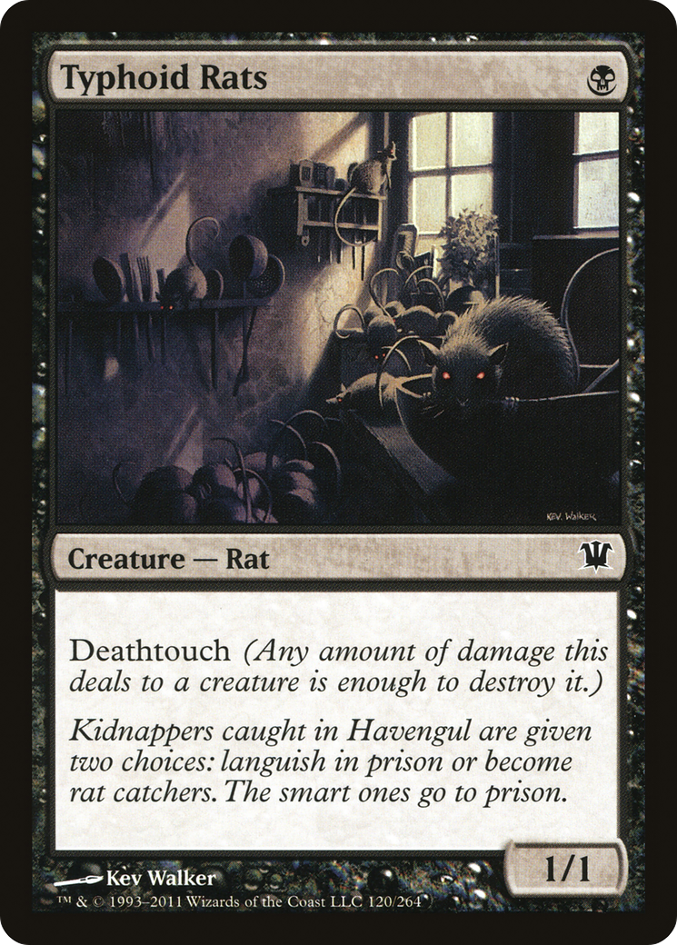 Typhoid Rats (ISD-120) [Innistrad] MTG Single Wizards of the Coast