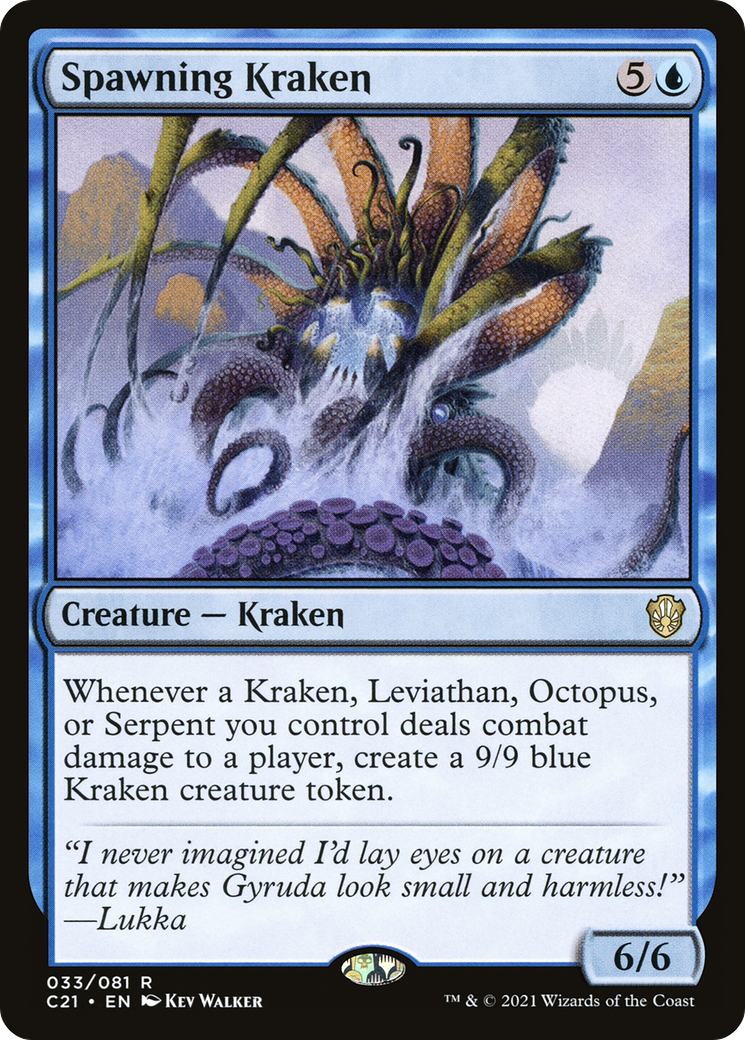 Spawning Kraken (C21-033) [Commander 2021] MTG Single Wizards of the Coast