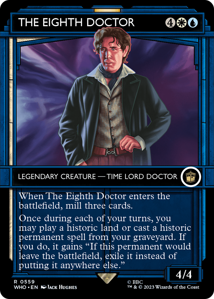 The Eighth Doctor (WHO-559) [Doctor Who] (Showcase) (Borderless) Foil MTG Single Wizards of the Coast