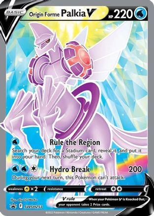 Origin Forme Palkia V (SWSH253/307) Holofoil [Promos: SWSH Promo Cards] Pokemon Single Pokémon