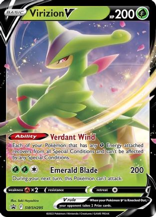 Virizion V - SWSH295 (SWSH295/307) Holofoil [Promos: SWSH Promo Cards] Pokemon Single Pokémon