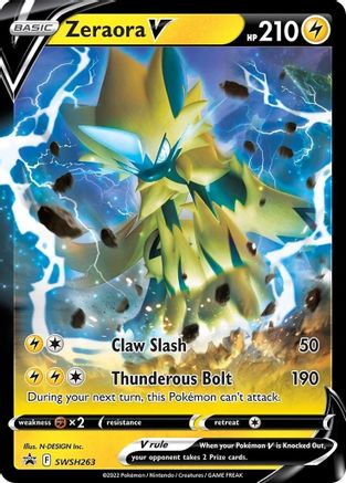 Zeraora V - SWSH263 (SWSH263/307) - [Promos: SWSH Promo Cards] Holofoil Pokemon Single Pokémon