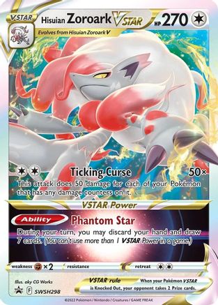 Hisuian Zoroark VSTAR - SWSH298 (SWSH298/307) Holofoil [Promos: SWSH Promo Cards] Pokemon Single Pokémon