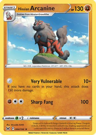 Hisuian Arcanine - 084/196 [Misc: Deck Exclusives] Pokemon Single Pokémon
