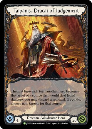 Taipanis, Dracai of Judgement [JDG001] (Promo)  Cold Foil Flesh And Blood Single Flesh And Blood   