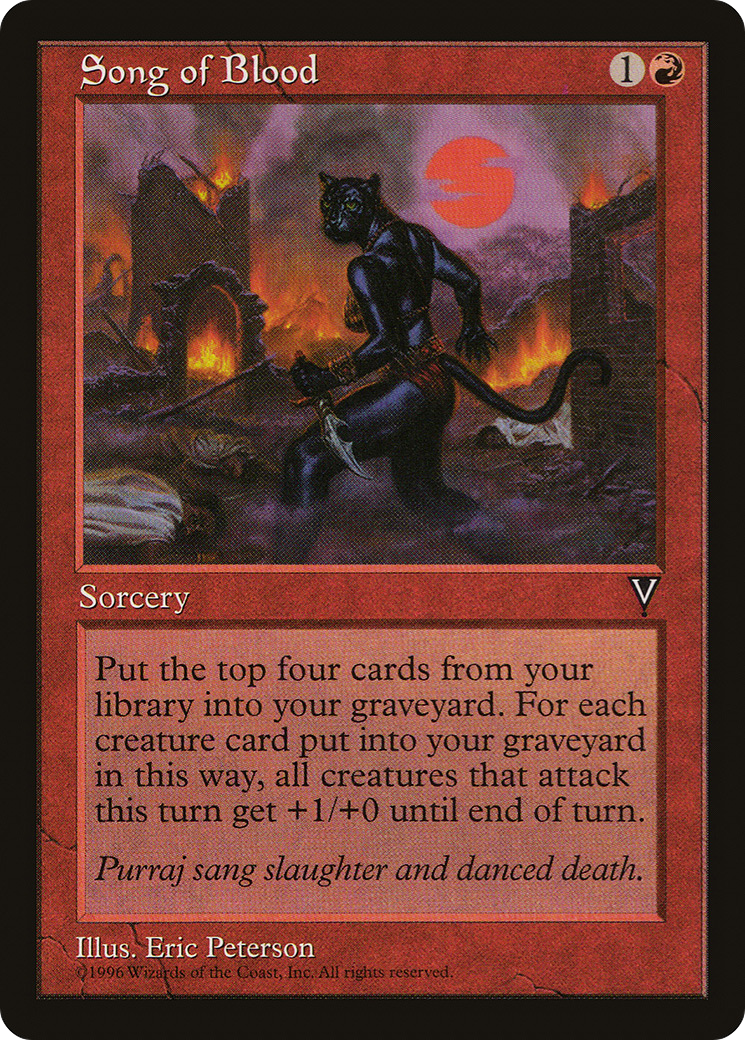 Song of Blood (VIS-094) [Visions] MTG Single Wizards of the Coast