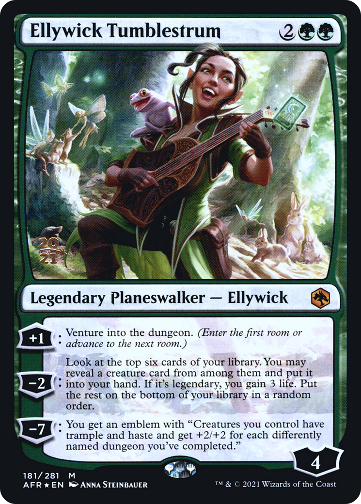 Ellywick Tumblestrum (PRE-181) [Adventures in the Forgotten Realms Promos] Foil MTG Single Wizards of the Coast