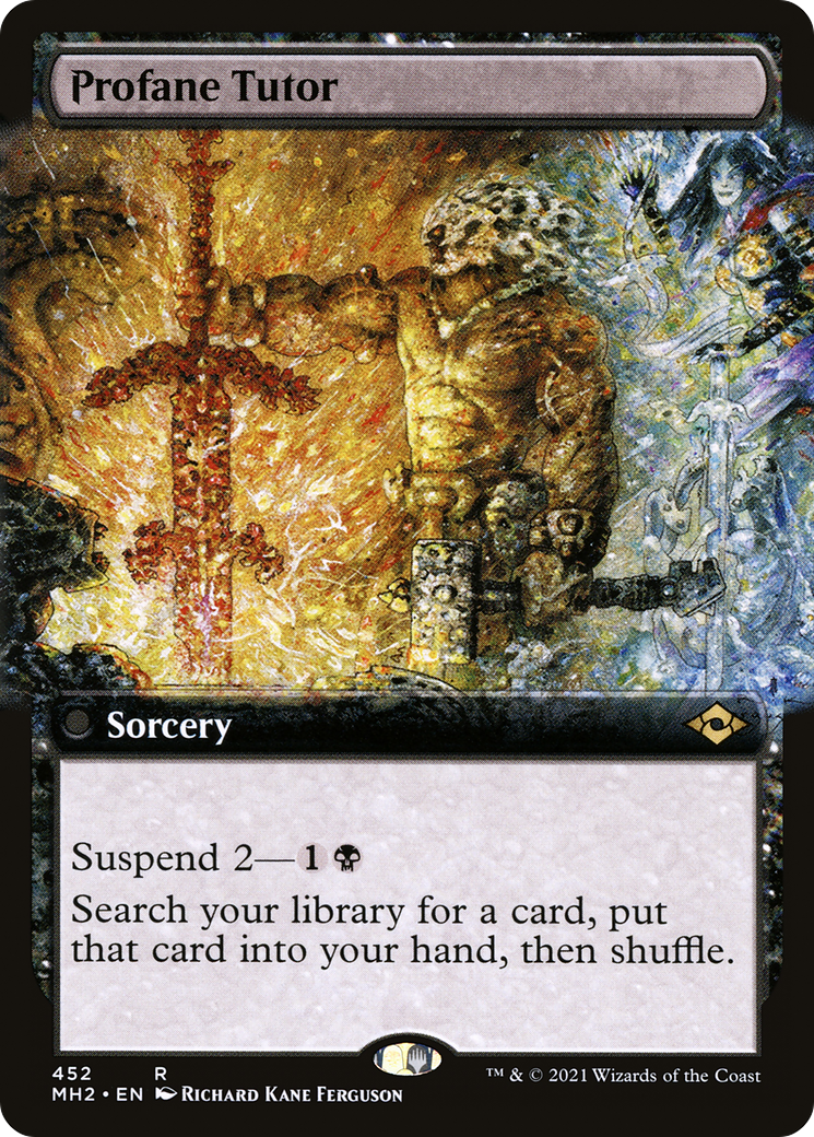 Profane Tutor (MH2-452) [Modern Horizons 2] (Extended Art) MTG Single Modern Horizons 2