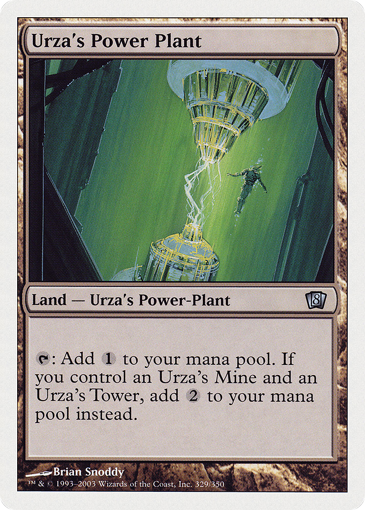 Urza's Power Plant (8ED-329) [8th Edition] Foil MTG Single Wizards of the Coast