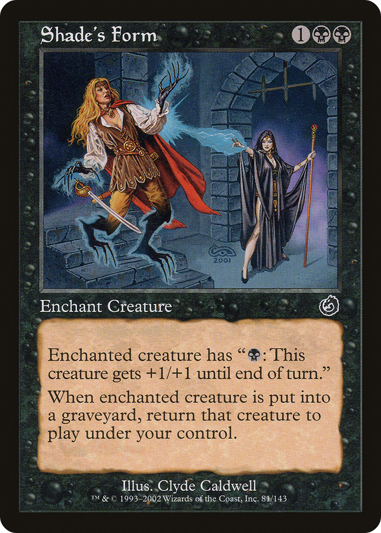 Shade's Form (TOR-081) [Torment] Foil MTG Single Wizards of the Coast