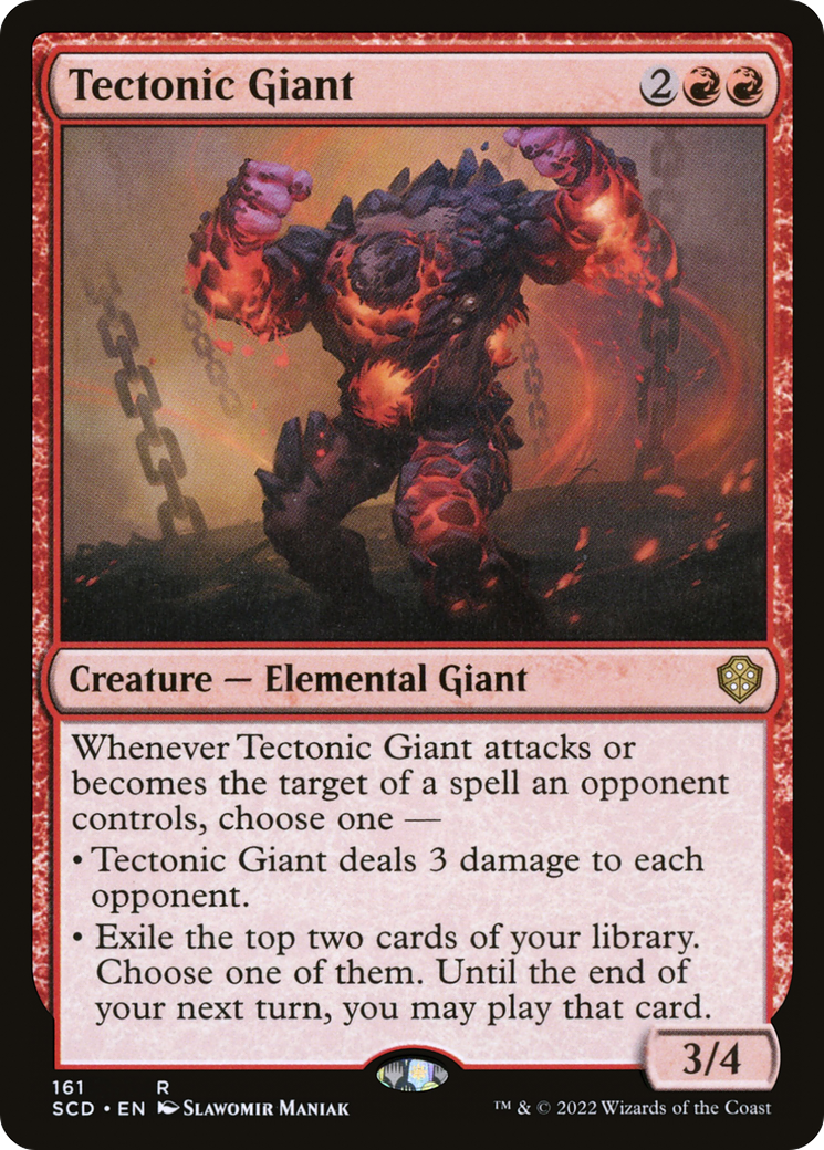 Tectonic Giant (SCD-161) [Starter Commander Decks] MTG Single Wizards of the Coast
